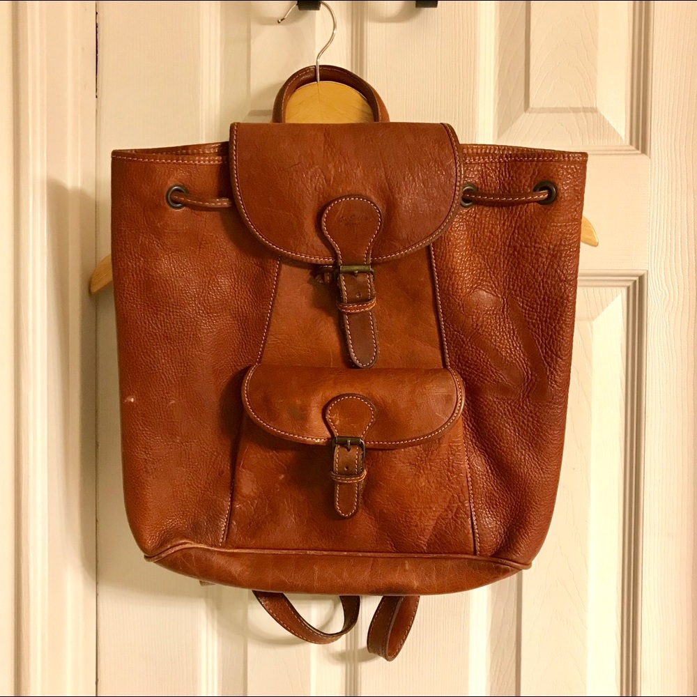 Vintage Italian Leather Backpack